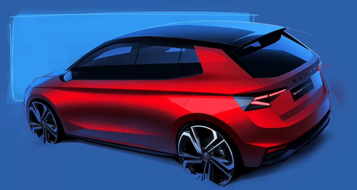 Skoda Fabia Monte Carlo 2022 Premiers Croquis Pour La Compacte Au Look Sportif